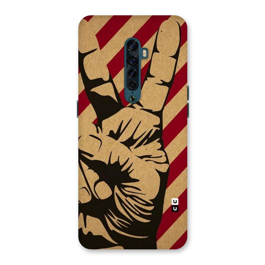 Peace Stripes Back Case for Oppo Reno2