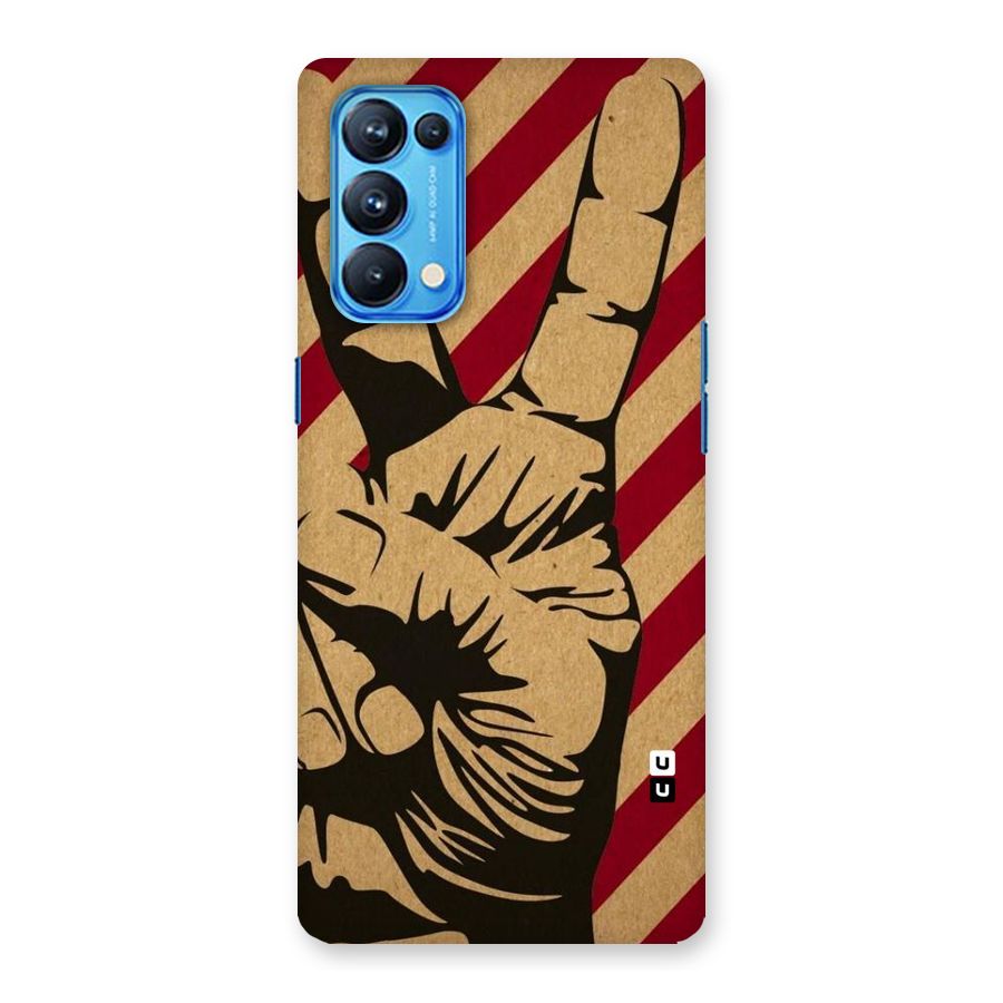 Peace Stripes Back Case for Oppo Reno5 Pro 5G