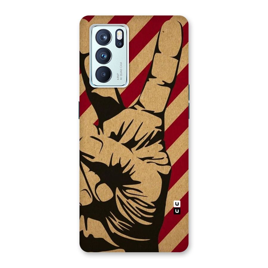 Peace Stripes Back Case for Oppo Reno6 Pro 5G