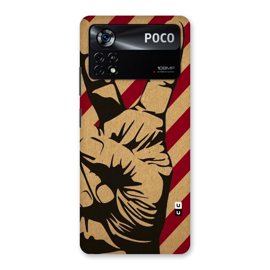 Peace Stripes Back Case for Poco X4 Pro 5G