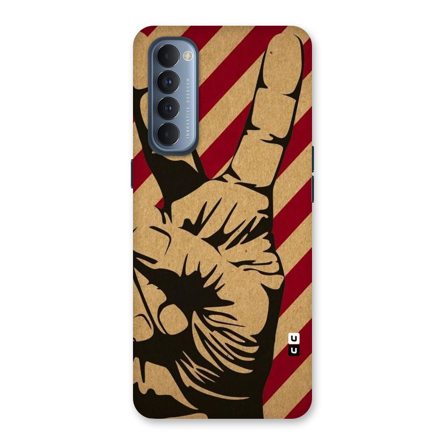 Peace Stripes Back Case for Reno4 Pro