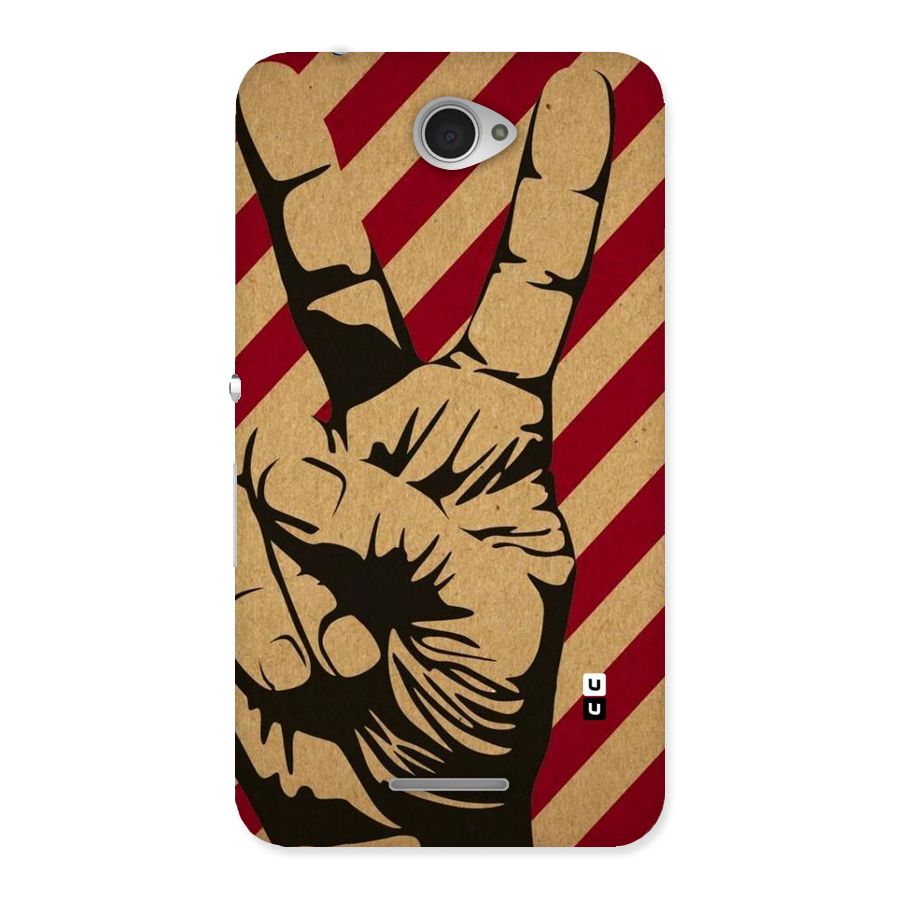 Peace Stripes Back Case for Sony Xperia E4