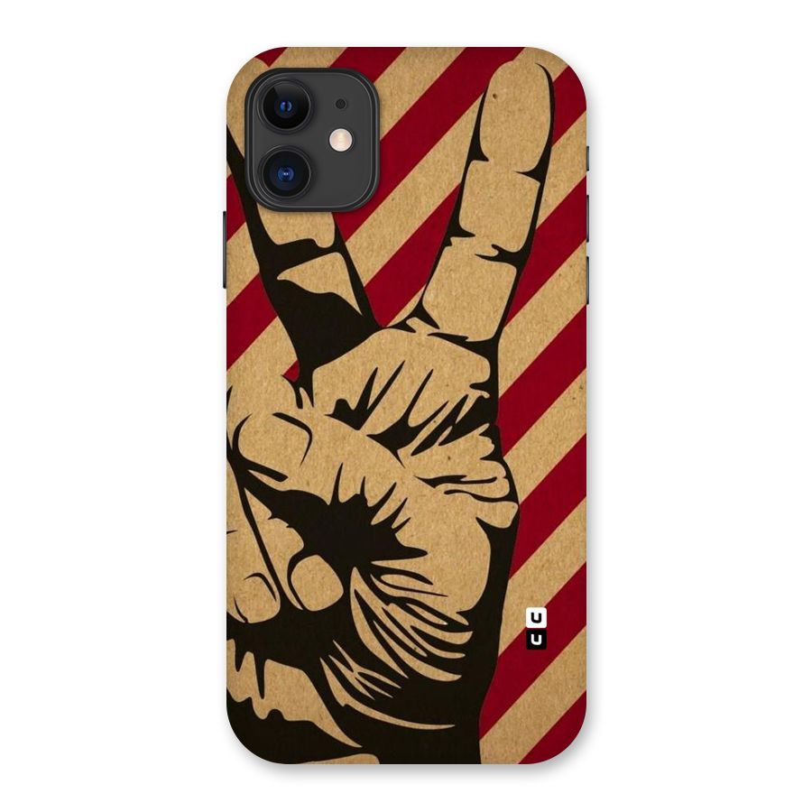 Peace Stripes Back Case for iPhone 11