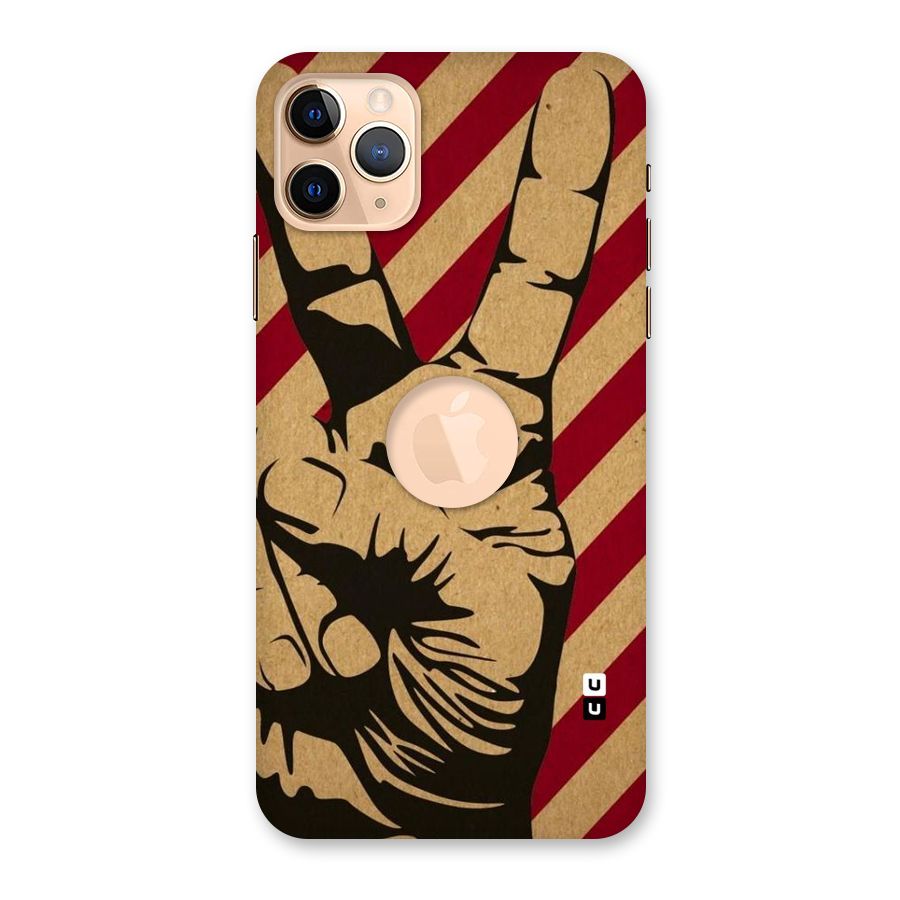 Peace Stripes Back Case for iPhone 11 Pro Max Logo Cut