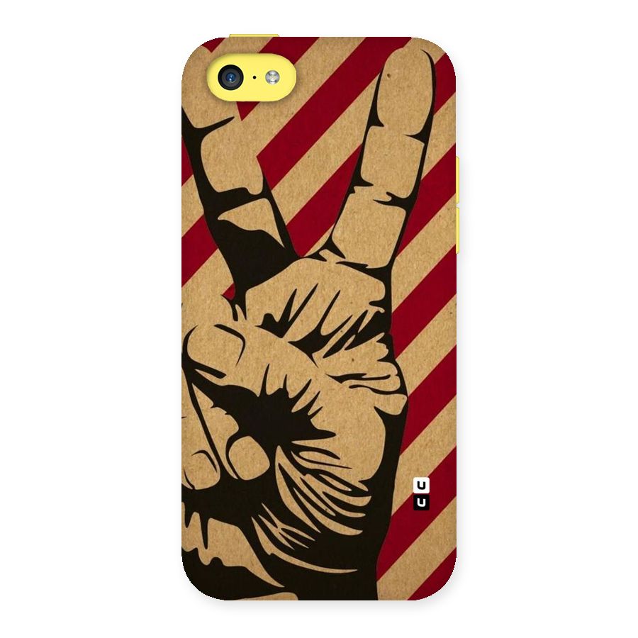 Peace Stripes Back Case for iPhone 5C