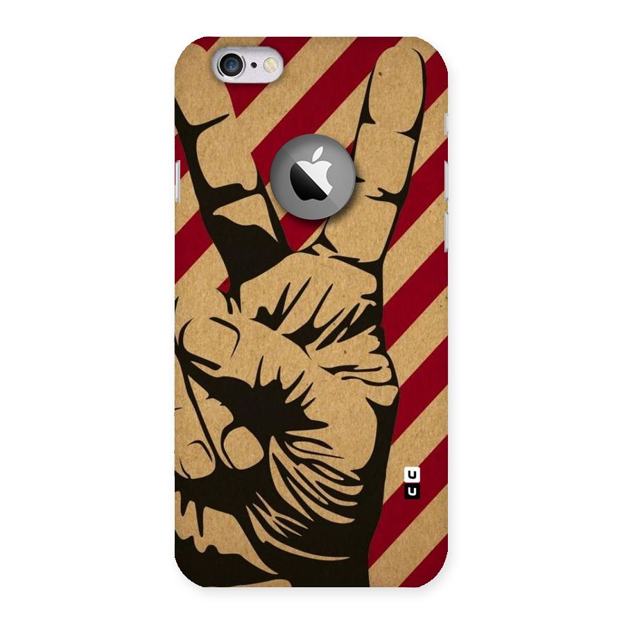 Peace Stripes Back Case for iPhone 6 Logo Cut