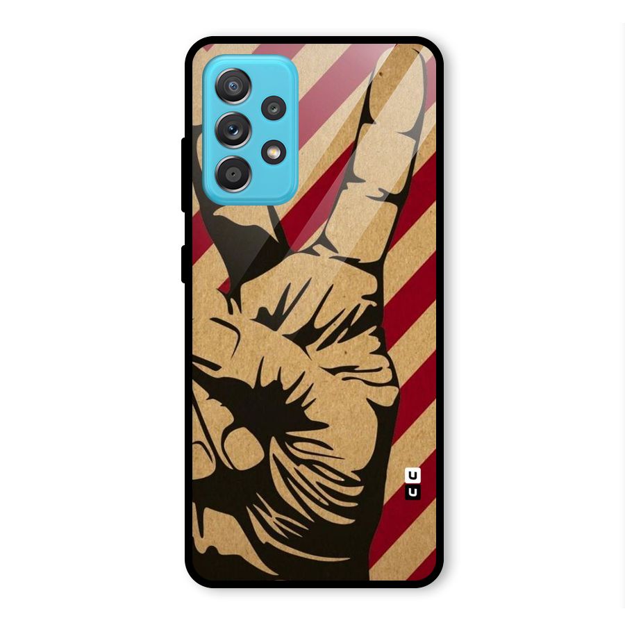 Peace Stripes Glass Back Case for Galaxy A52