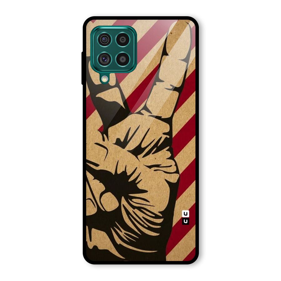 Peace Stripes Glass Back Case for Galaxy F62