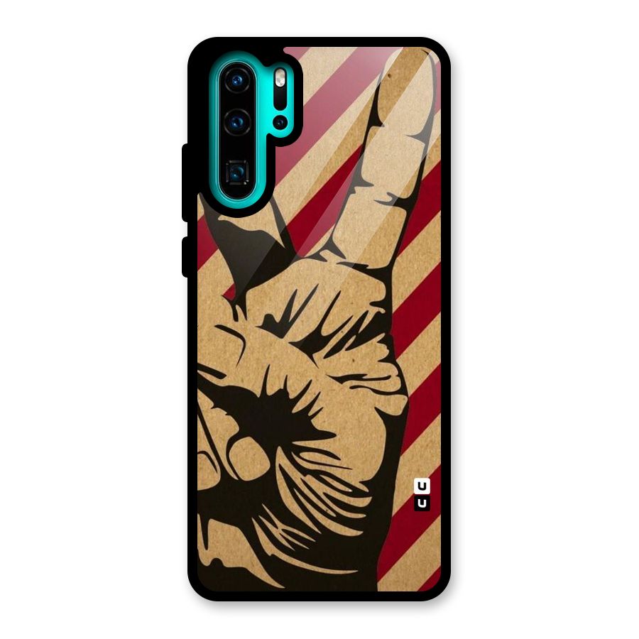 Peace Stripes Glass Back Case for Huawei P30 Pro