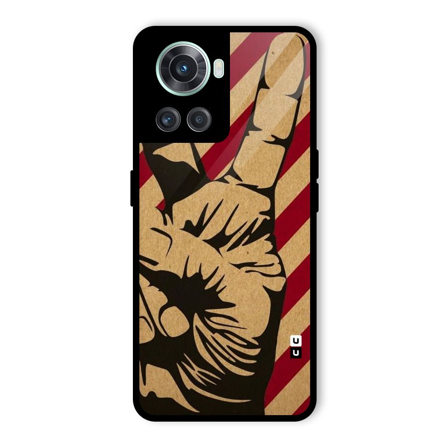 Peace Stripes Glass Back Case for OnePlus 10R