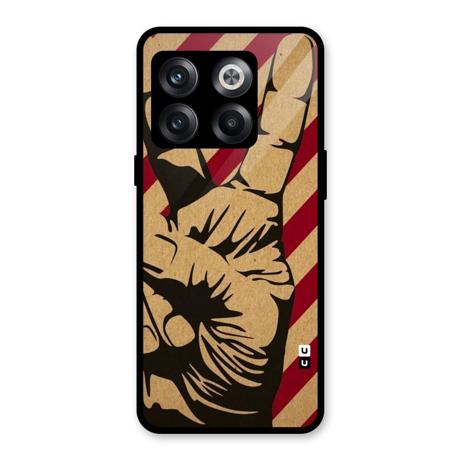 Peace Stripes Glass Back Case for OnePlus 10T