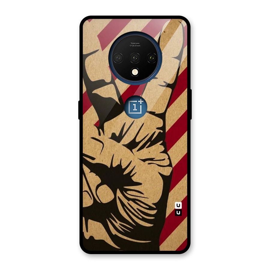 Peace Stripes Glass Back Case for OnePlus 7T