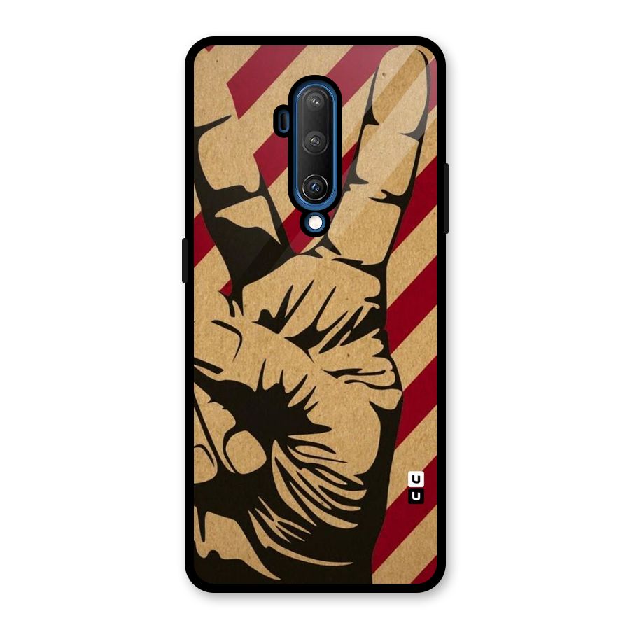 Peace Stripes Glass Back Case for OnePlus 7T Pro