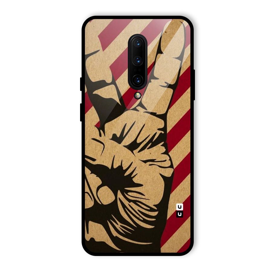 Peace Stripes Glass Back Case for OnePlus 7 Pro