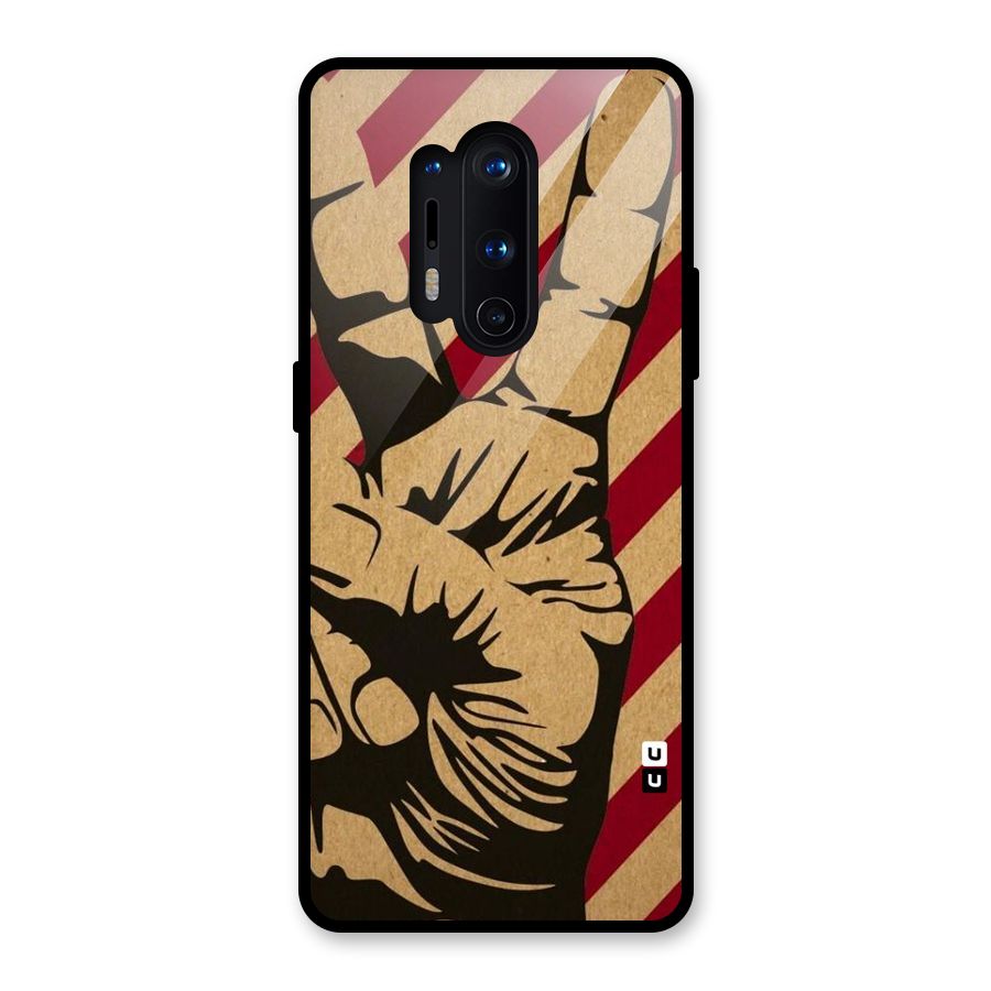 Peace Stripes Glass Back Case for OnePlus 8 Pro