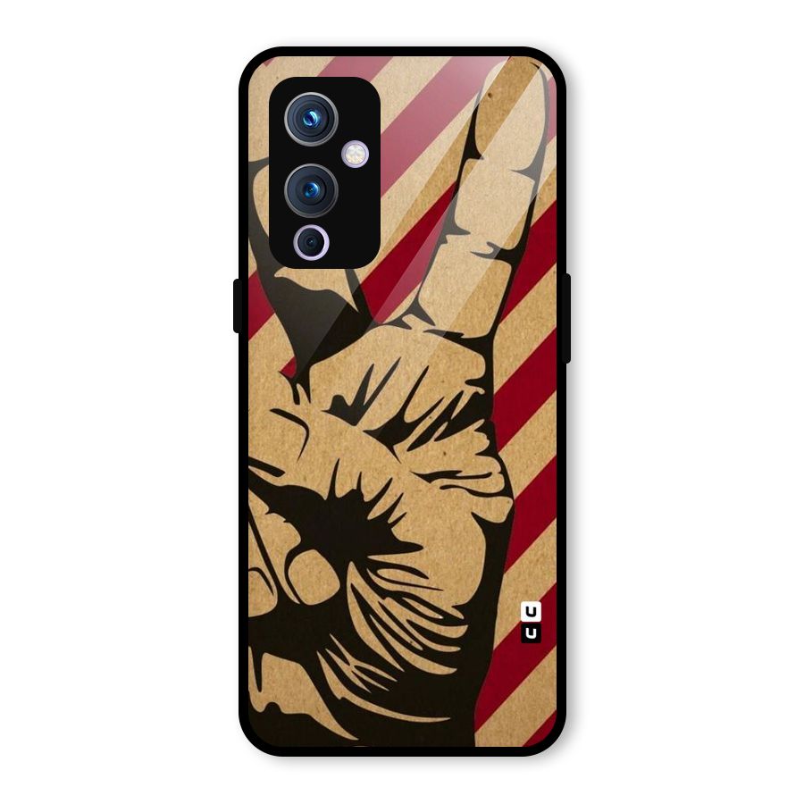 Peace Stripes Glass Back Case for OnePlus 9