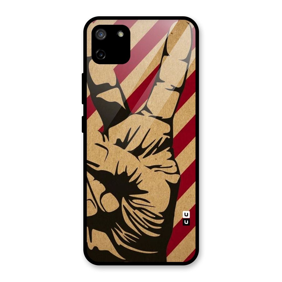 Peace Stripes Glass Back Case for Realme C11