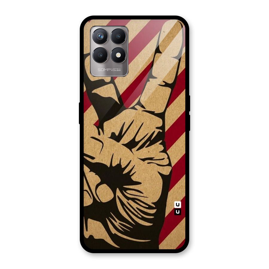 Peace Stripes Glass Back Case for Realme Narzo 50