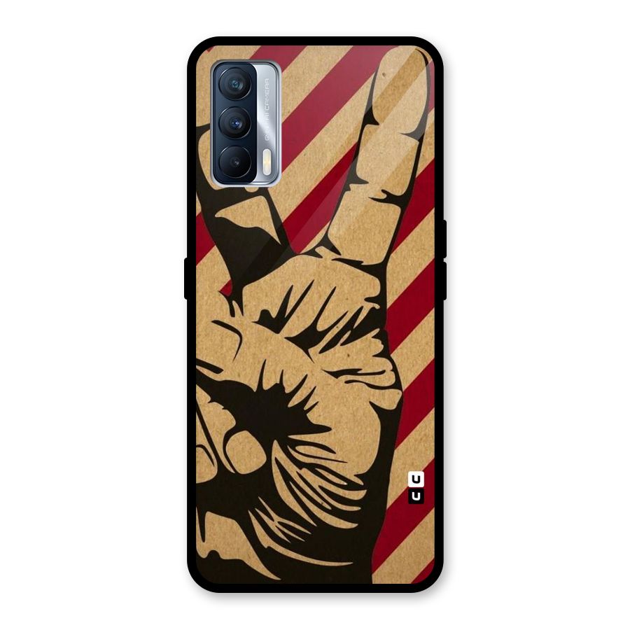 Peace Stripes Glass Back Case for Realme X7