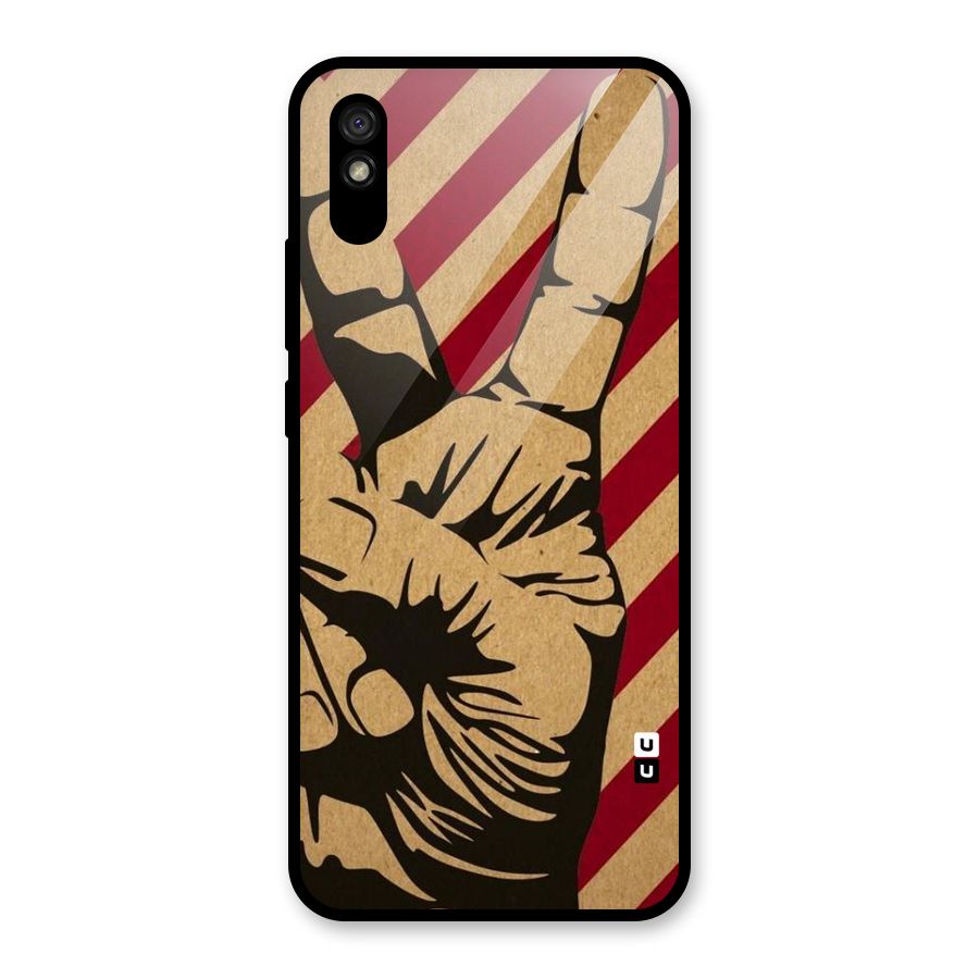 Peace Stripes Glass Back Case for Redmi 9i