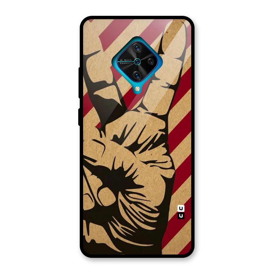 Peace Stripes Glass Back Case for Vivo S1 Pro