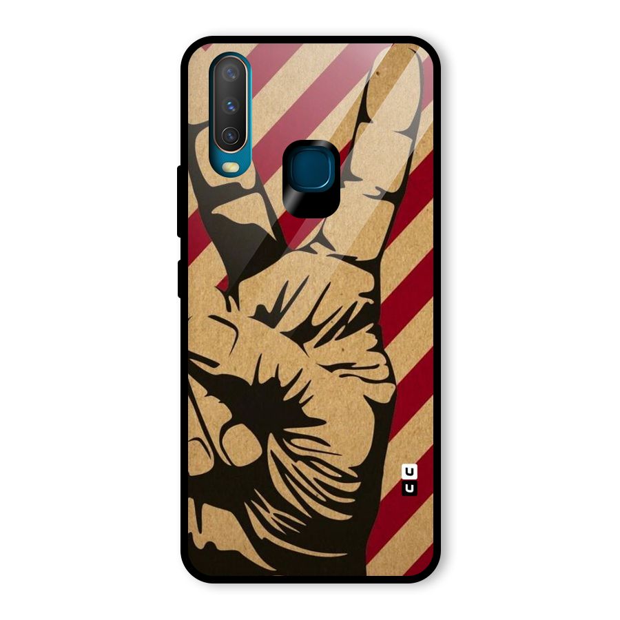 Peace Stripes Glass Back Case for Vivo U10