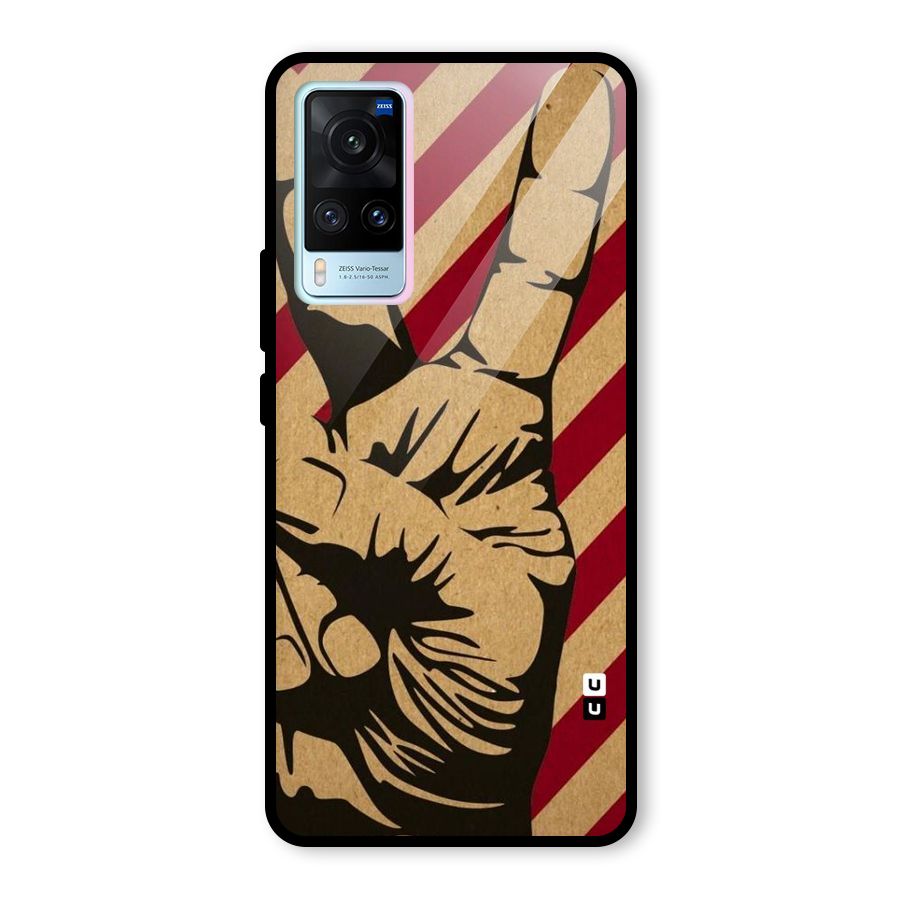 Peace Stripes Glass Back Case for Vivo X60