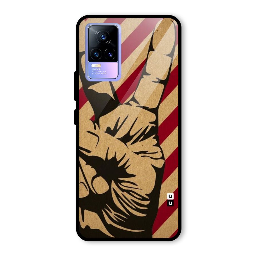 Peace Stripes Glass Back Case for Vivo Y73