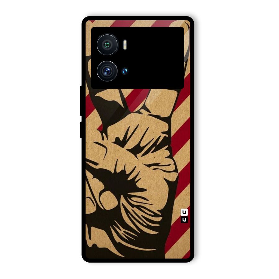 Peace Stripes Glass Back Case for Vivo iQOO 9 Pro
