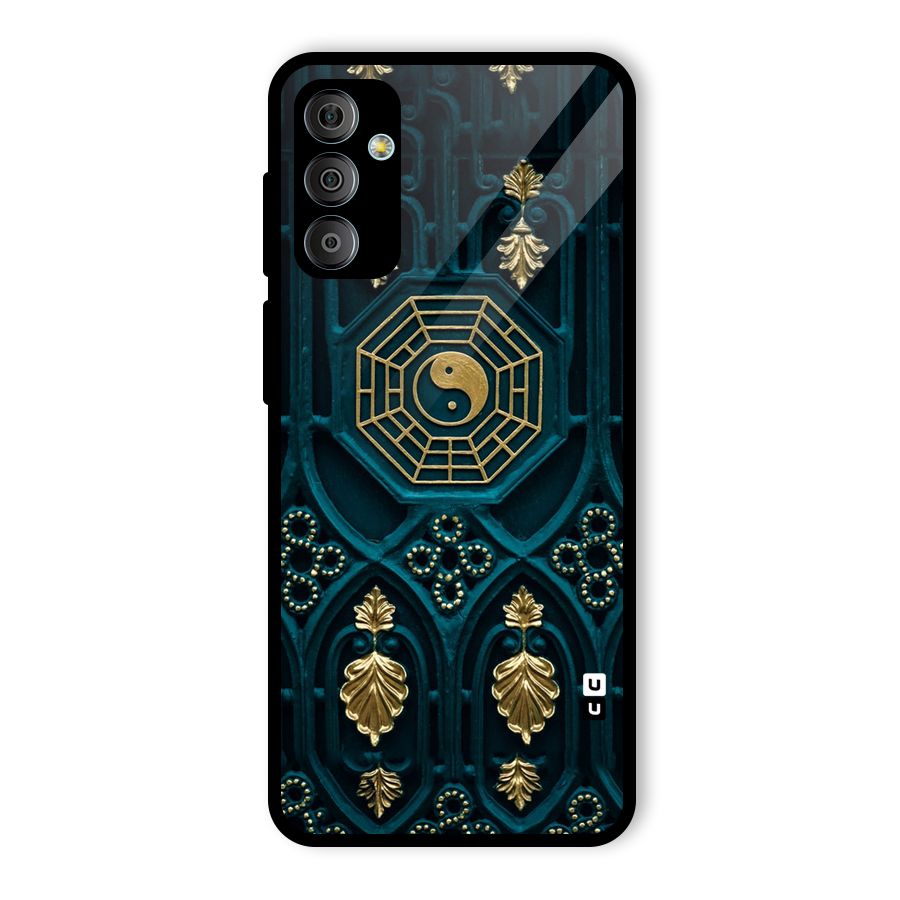 Peace Web Design Glass Back Case for Galaxy F23