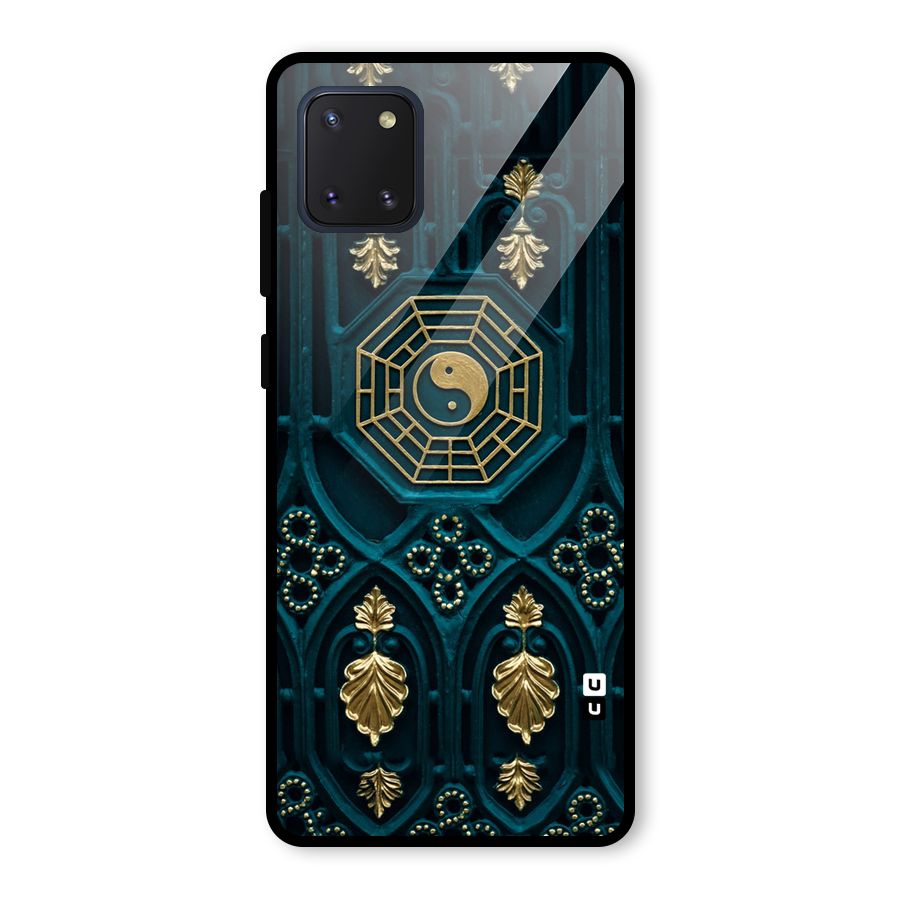 Peace Web Design Glass Back Case for Galaxy Note 10 Lite