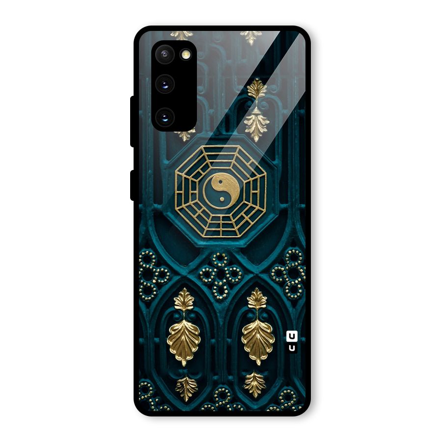 Peace Web Design Glass Back Case for Galaxy S20 FE