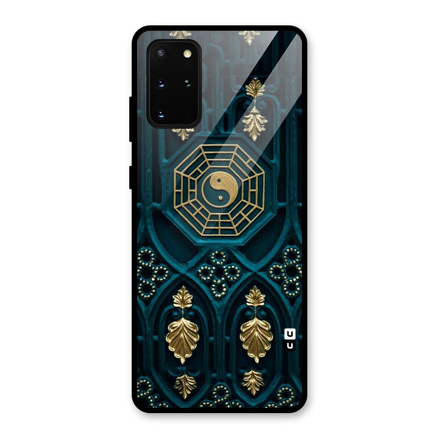 Peace Web Design Glass Back Case for Galaxy S20 Plus