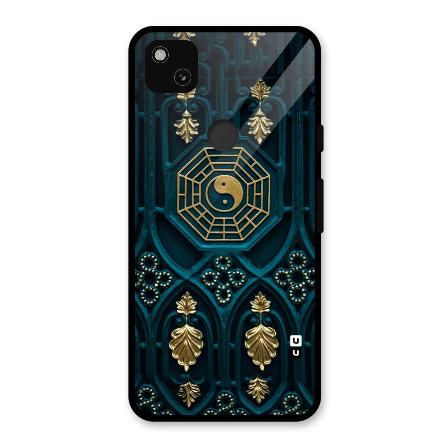 Peace Web Design Glass Back Case for Google Pixel 4a
