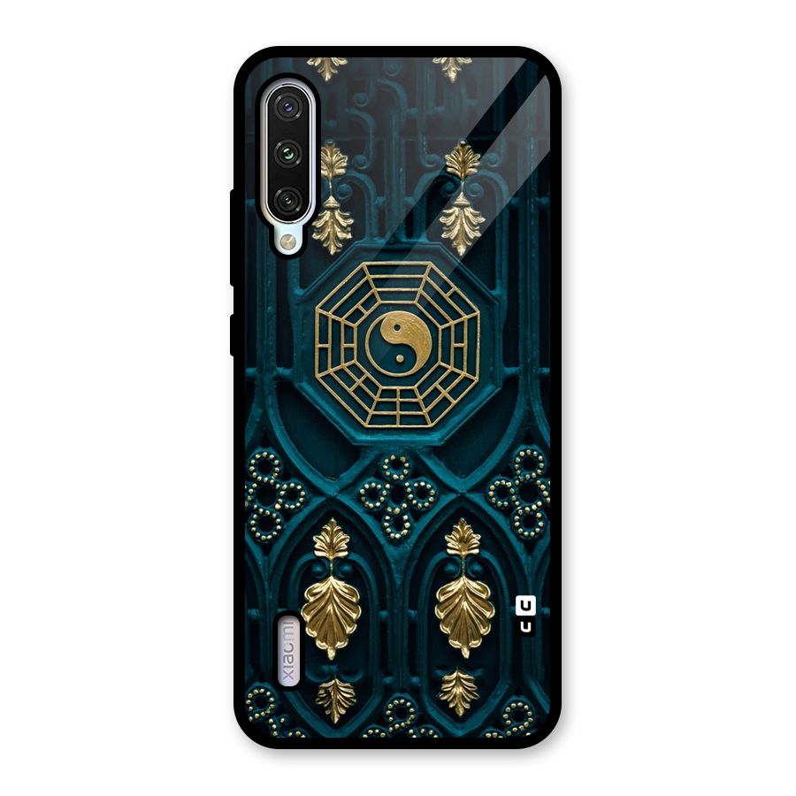 Peace Web Design Glass Back Case for Mi A3