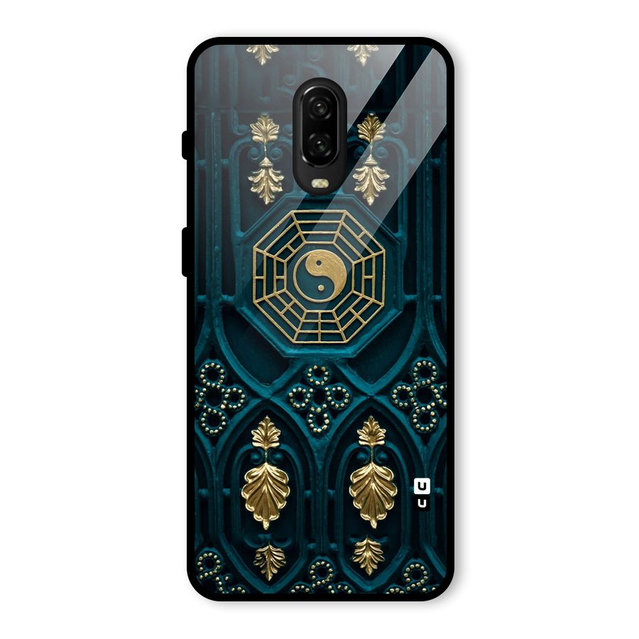 Peace Web Design Glass Back Case for OnePlus 6T