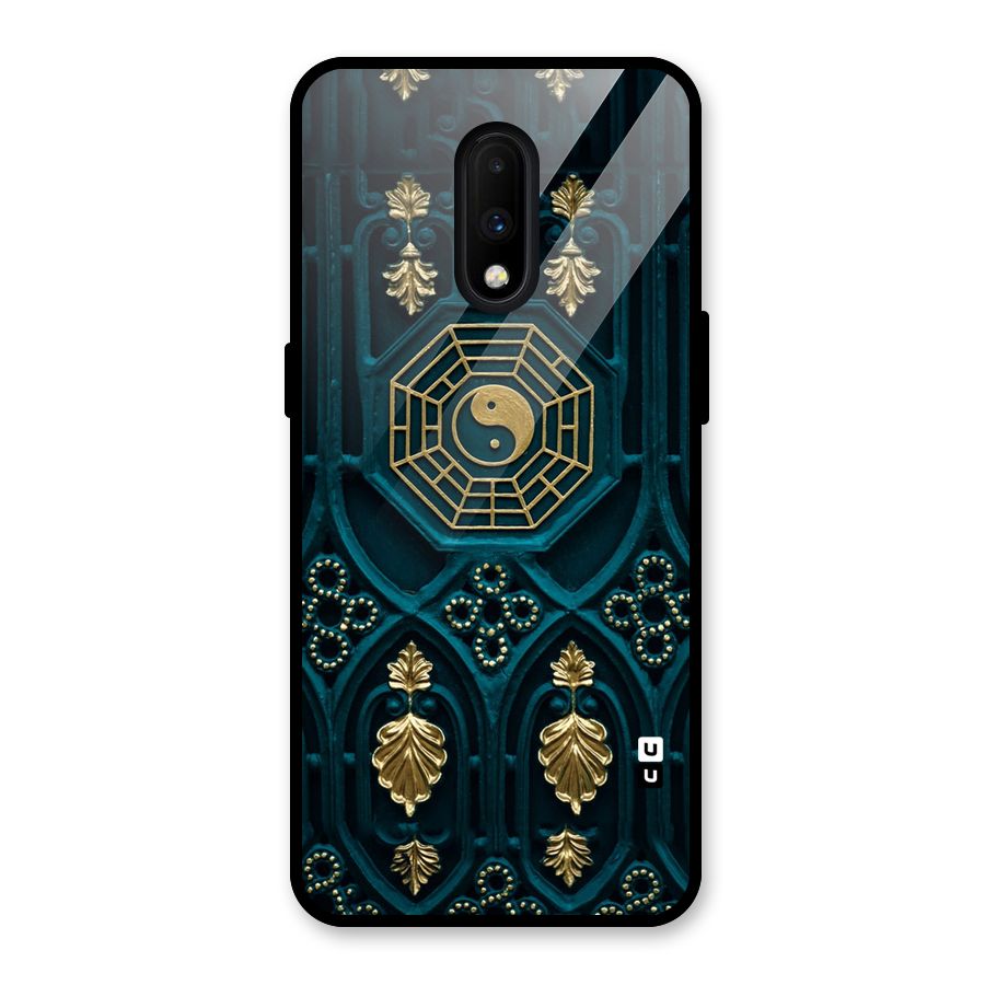 Peace Web Design Glass Back Case for OnePlus 7
