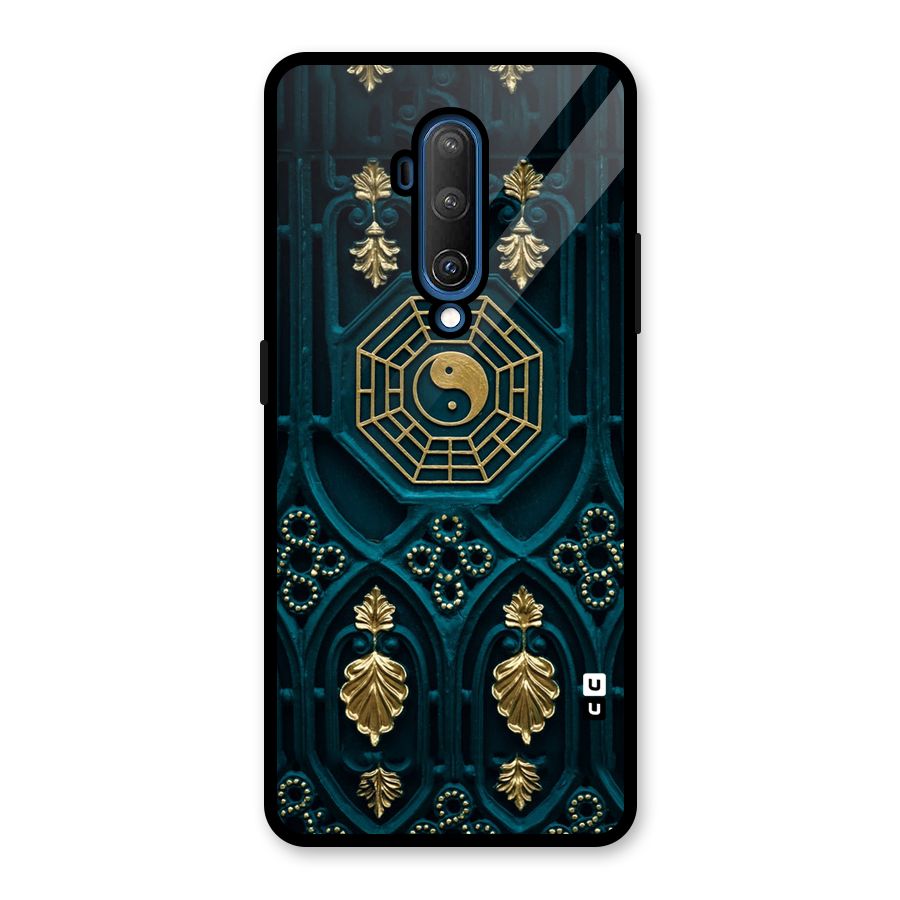 Peace Web Design Glass Back Case for OnePlus 7T Pro
