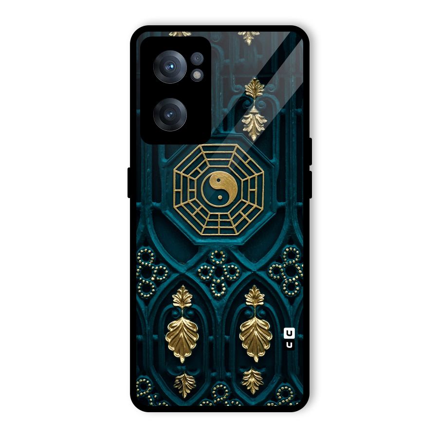 Peace Web Design Glass Back Case for OnePlus Nord CE 2 5G