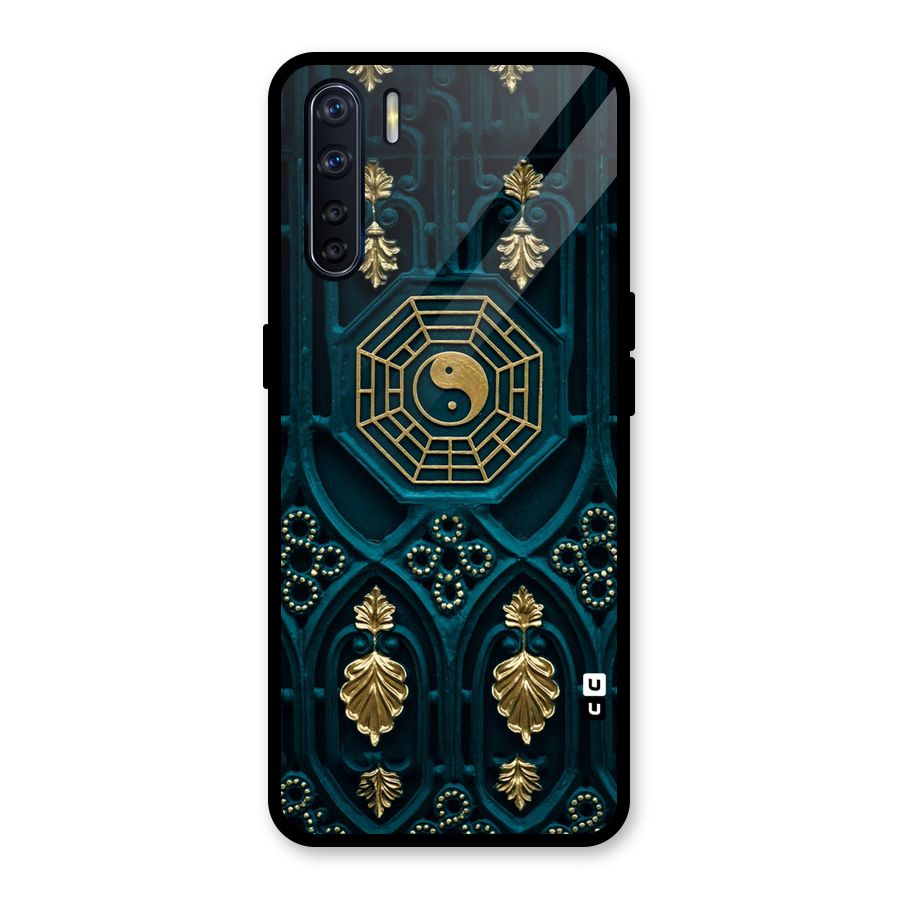 Peace Web Design Glass Back Case for Oppo F15