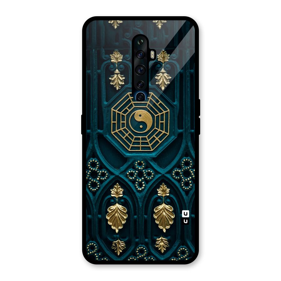 Peace Web Design Glass Back Case for Oppo Reno2 Z