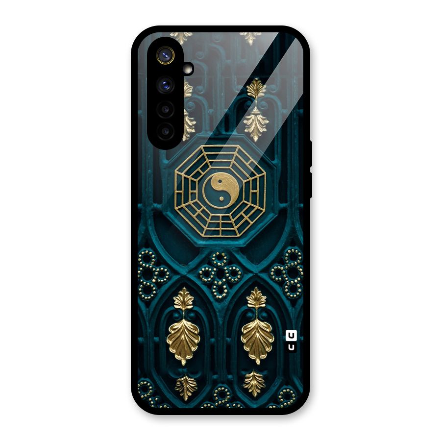 Peace Web Design Glass Back Case for Realme 6i