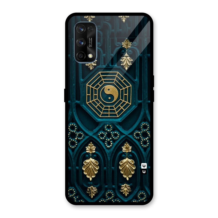 Peace Web Design Glass Back Case for Realme 7 Pro