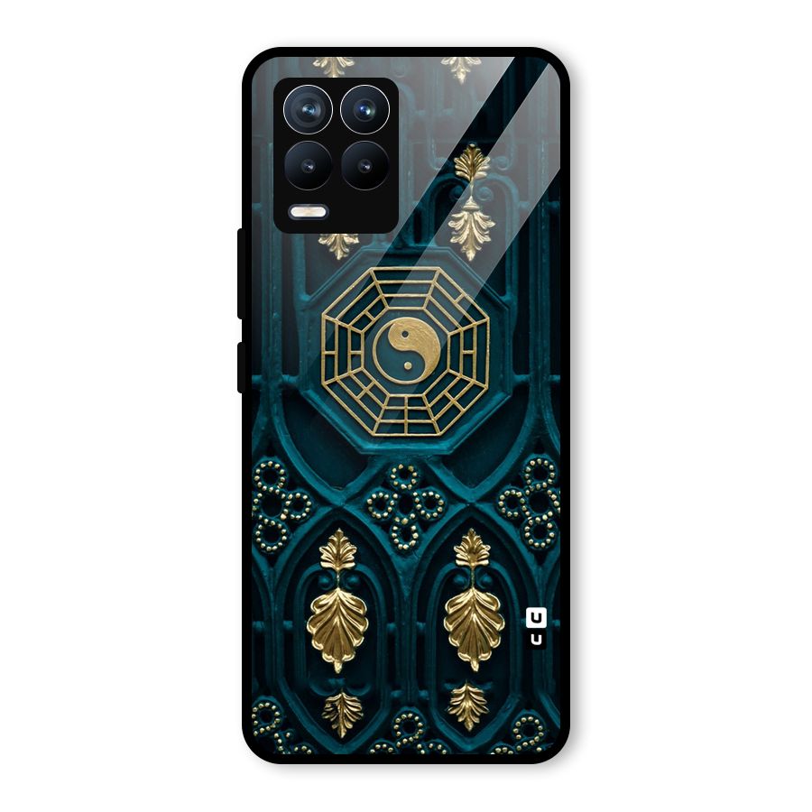 Peace Web Design Glass Back Case for Realme 8 Pro