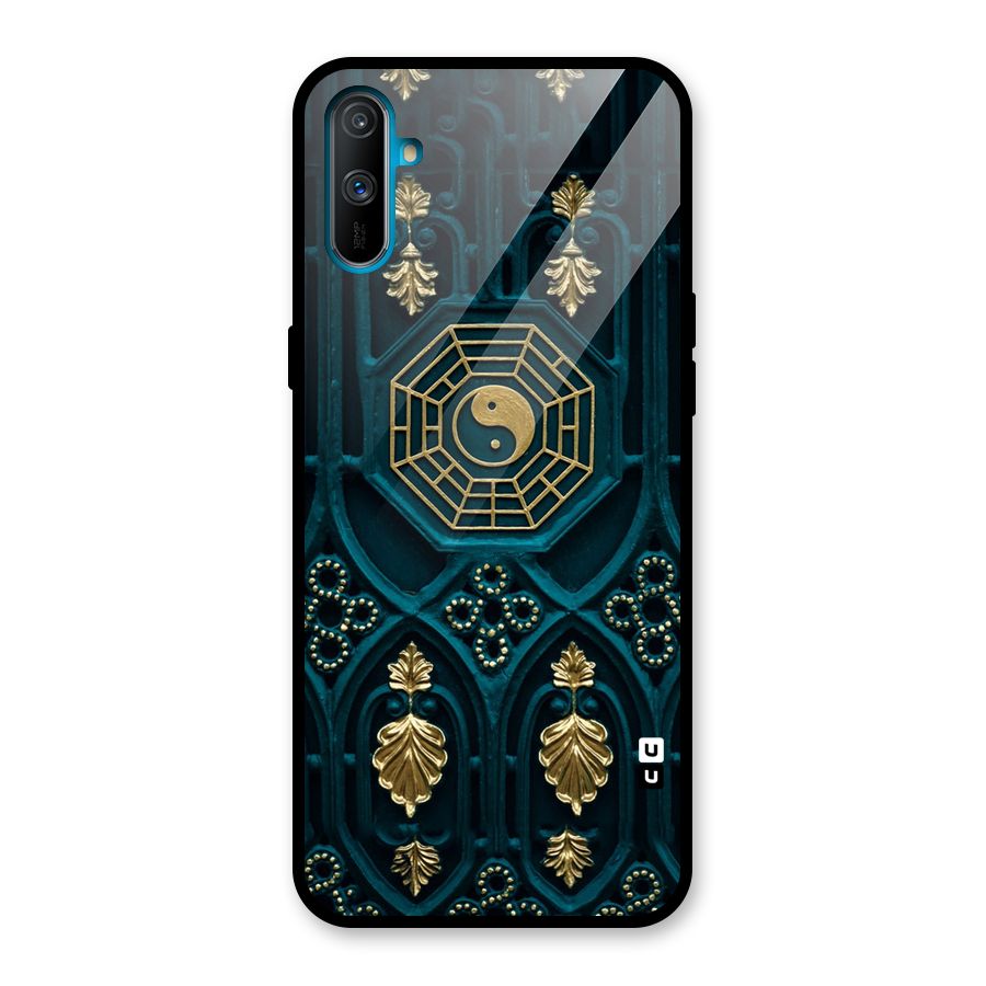 Peace Web Design Glass Back Case for Realme C3