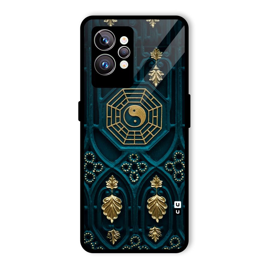 Peace Web Design Glass Back Case for Realme GT2 Pro