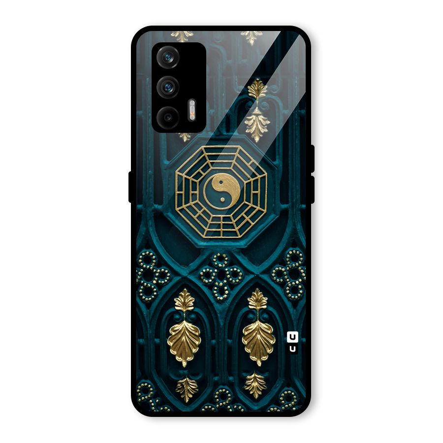 Peace Web Design Glass Back Case for Realme GT 5G