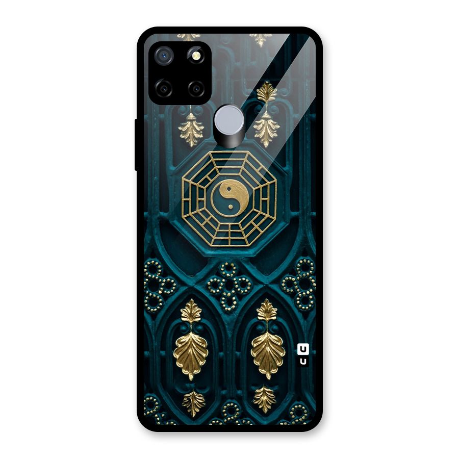 Peace Web Design Glass Back Case for Realme Narzo 20