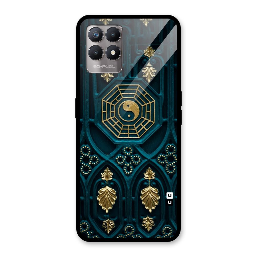 Peace Web Design Glass Back Case for Realme Narzo 50
