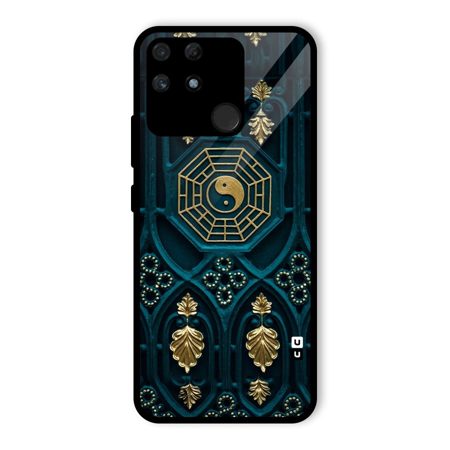 Peace Web Design Glass Back Case for Realme Narzo 50A